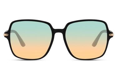 Heart-shaped sunglasses with pink lenses